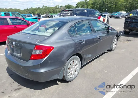2012 Honda Civic Lx из США, поврежденный, VIN 19XFB2F55CE046597